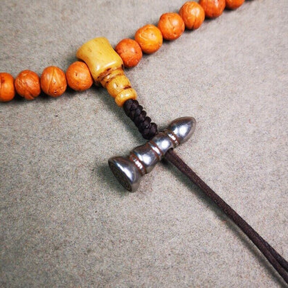 Amulet,Stupa Stamp Pendant for Mala,Bag Hanging,Prayer Bead,1.0" × 0.3" Gandhanra-ART