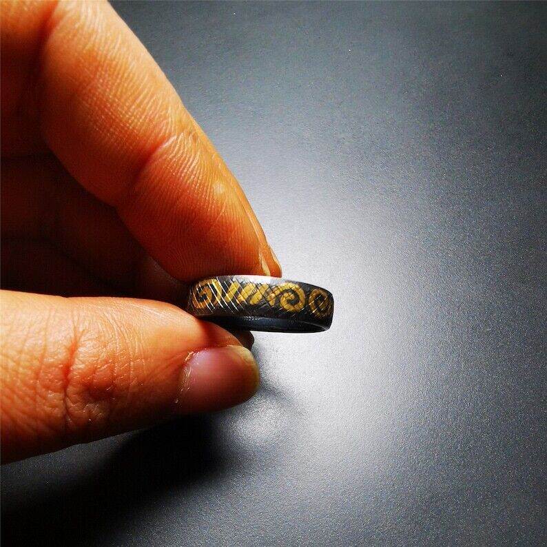 Handcrafted Tibetan Ring 2.71" Gandhanra-ART