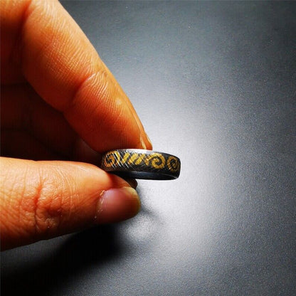 Handcrafted Tibetan Ring 2.71" Gandhanra-ART