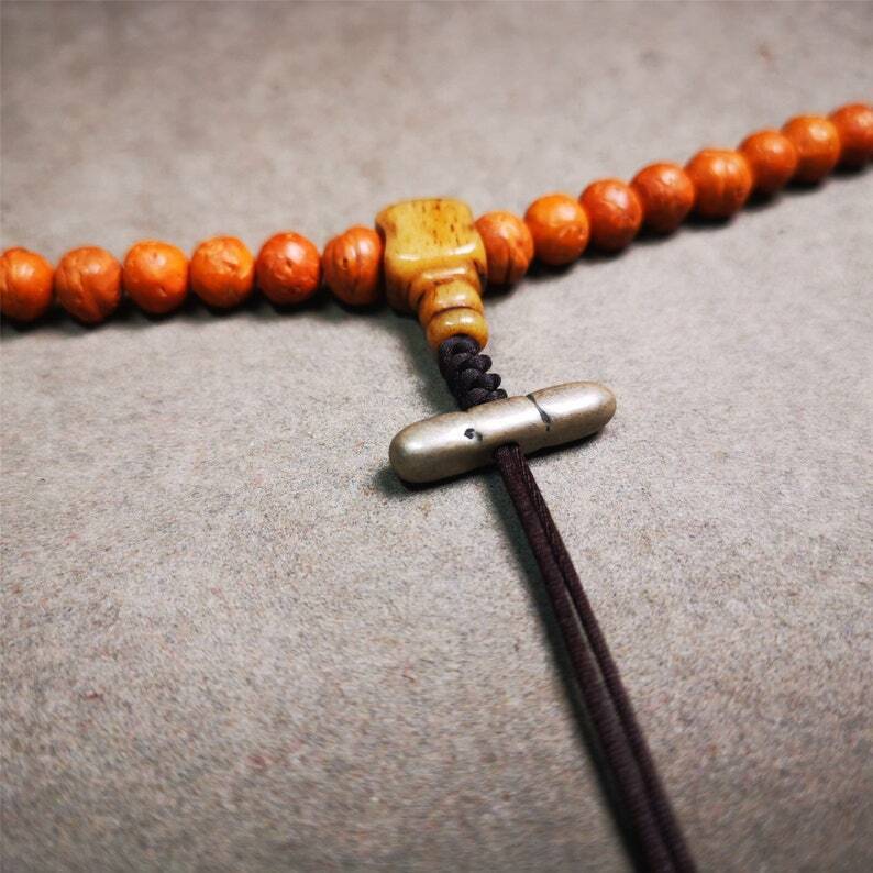 Amulet,Vajra Pendant for Mala,Bag Hanging,0.9" × 0.24" Gandhanra-ART