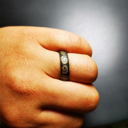 Handcrafted Tibetan Ring 2.71" Gandhanra-ART