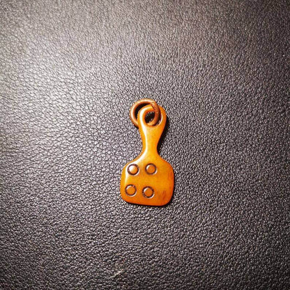 Yak Bone Carved Mantra Dot Prayer Bead Pendant,Bead Counter Clip Amulet for Mala - Gandhanra-ART