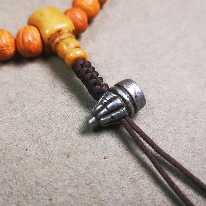 Amulet,Stupa Bead Pendant for Mala,Bag Hanging,Prayer Bead,0.6" × 0.3" Gandhanra-ART