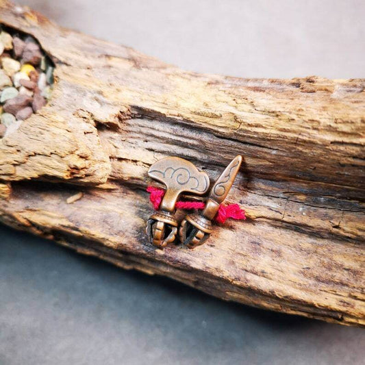 Amulet Pendant,Mini Phurba and Kartika, Mala Accessories - Gandhanra-ART