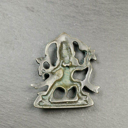 Tibetan Buddhist Statue,Mahakala Holding a Drum - Gandhanra-ART