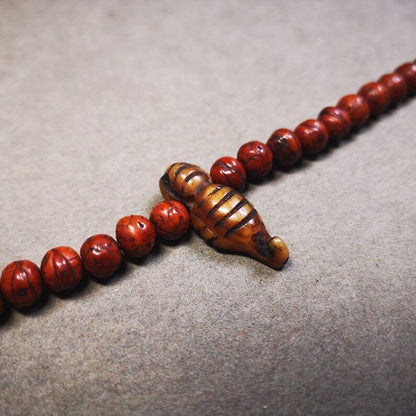 Yak Bone Carved Mala Spacer Bead,1.22"×0.43" Gandhanra-ART