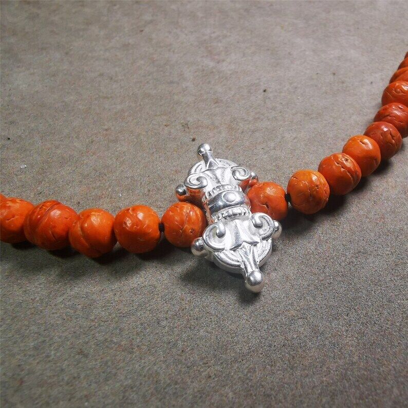 Amulet,Vajra Pendant for Mala,Bag Hanging,1.18"×0.63" Gandhanra-ART