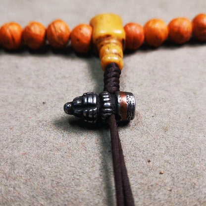 Amulet,Stupa Bead Pendant for Mala,Bag Hanging,Prayer Bead,0.6" × 0.3" Gandhanra-ART