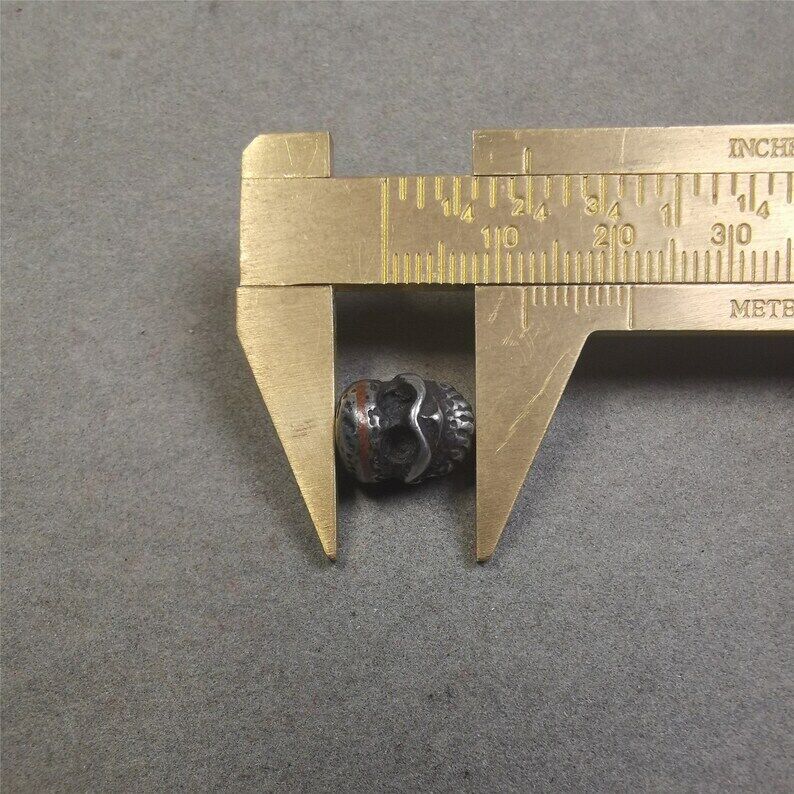 Mala Spacer Bead,Skull Citipati Marker Bead 0.43"×0.4" Gandhanra-ART