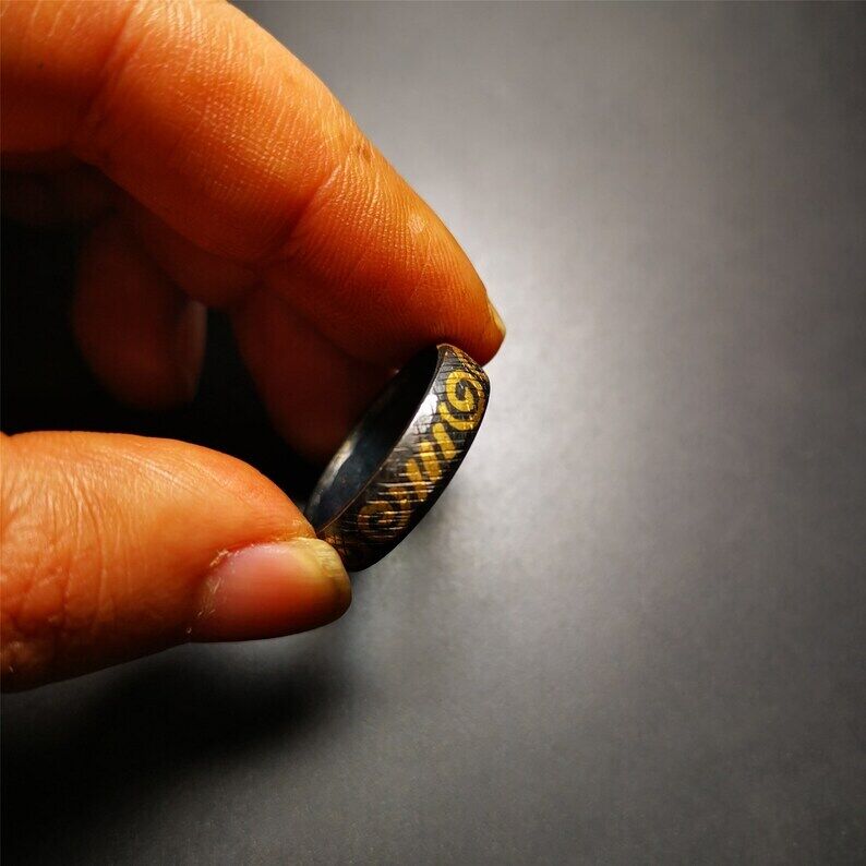 Handcrafted Tibetan Ring 2.71" Gandhanra-ART