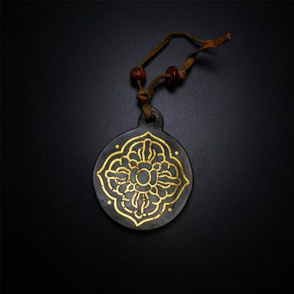 Amulet,Melong,SIPAHO,Mandala Badge,Cross Vajra Pattern - Gandhanra-ART