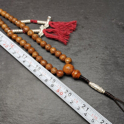 108 Dragon Eyes Bodhi Prayer Beads 0.35" Gandhanra-ART