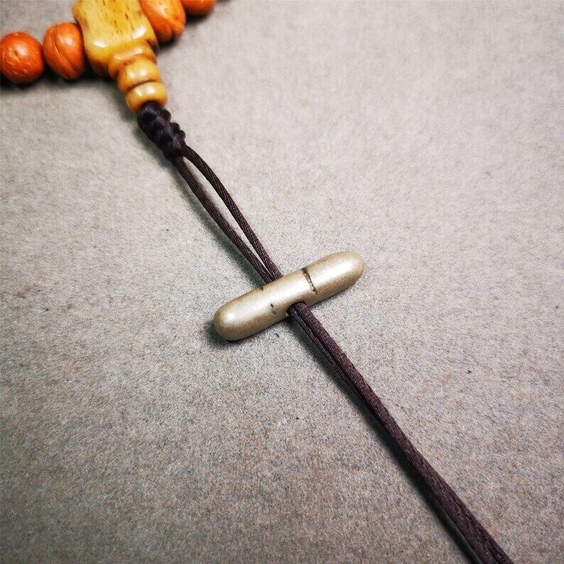 Amulet,Vajra Pendant for Mala,Bag Hanging,0.9" × 0.24" Gandhanra-ART