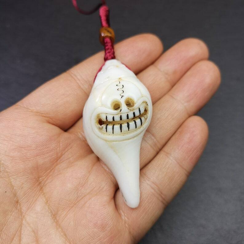 White Conch Shankha 2.36"×1.18" Gandhanra-ART