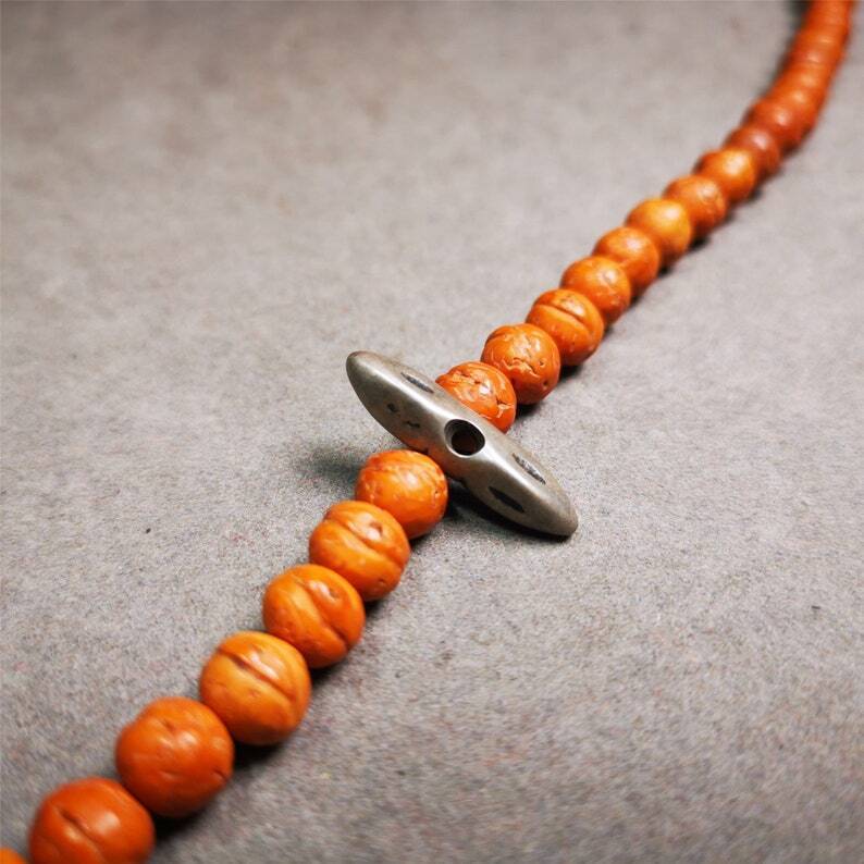 Amulet,Vajra Pendant for Mala,Bag Hanging,0.98"× 0.24" Gandhanra-ART