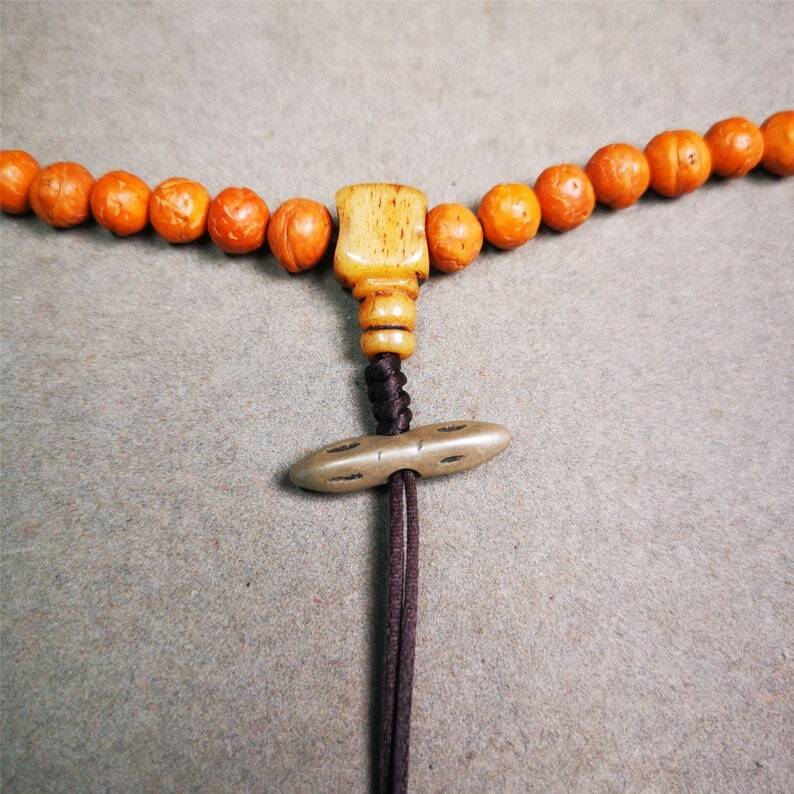 Amulet,Vajra Pendant for Mala,Bag Hanging,0.98"× 0.24" Gandhanra-ART