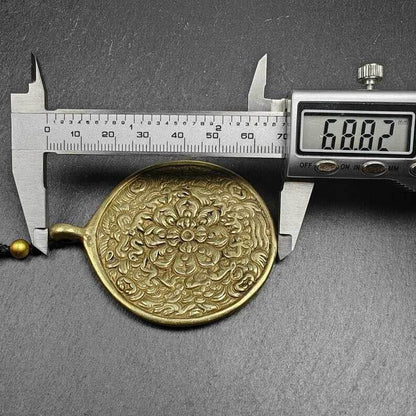 Mandala Flower Amulet Melong Mirror Pendant - Gandhanra-ART