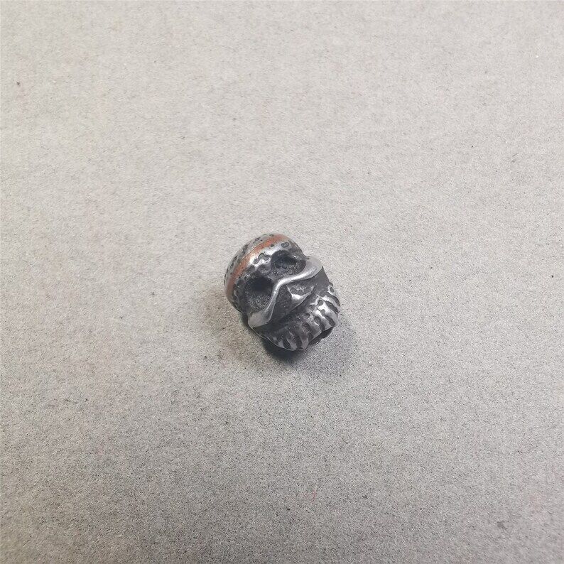 Mala Spacer Bead,Skull Citipati Marker Bead 0.43"×0.4" Gandhanra-ART