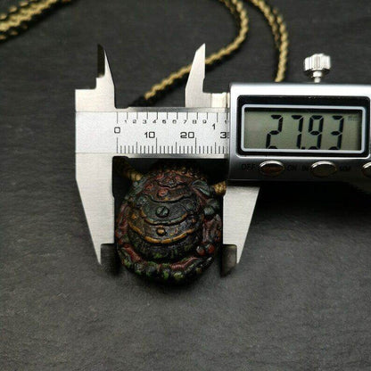 Old Tibetan Tsa Tsa Amulet, Scorpion Guru of Padmasambhava,Scorpion Terma Amulet - Gandhanra-ART