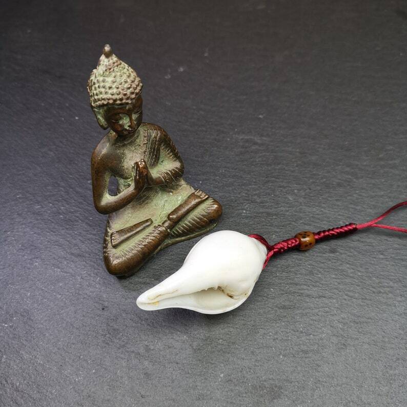 White Conch Shankha 2.36"×1.18" Gandhanra-ART