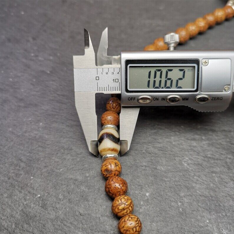 108 Dragon Eyes Bodhi Prayer Beads 0.35" Gandhanra-ART