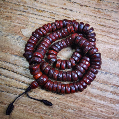 108 Bodhi Bead Mala,Old Prayer Beads Necklace - Gandhanra-ART