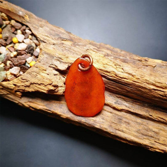 Amulet,Yak Bone Carved Buddha Eye Pendant - Gandhanra-ART