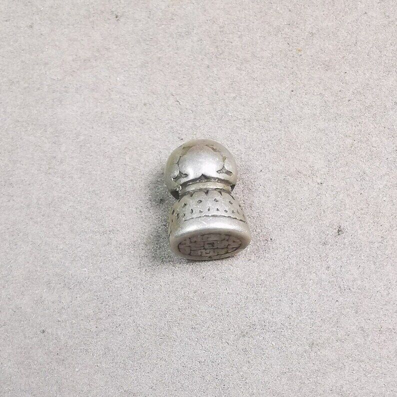 Amulet,Stupa Bead Pendant for Mala,Bag Hanging,Prayer Bead,0.5" × 0.35" Gandhanra-ART