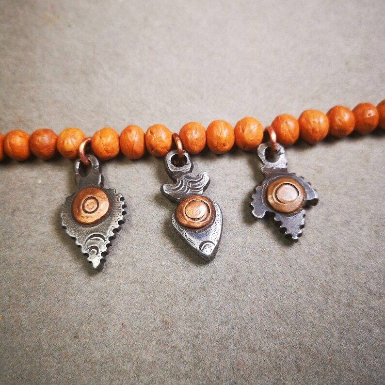 Mala Amulet,Mani Jewel Pendant,1.0" × 0.7" Gandhanra-ART