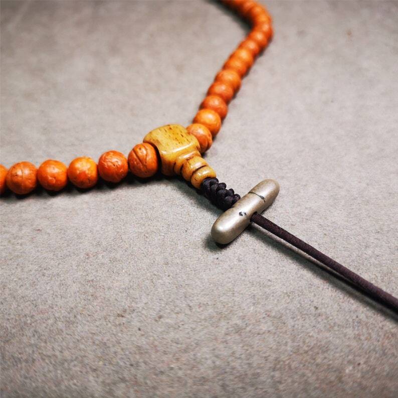 Amulet,Vajra Pendant for Mala,Bag Hanging,0.9" × 0.24" Gandhanra-ART