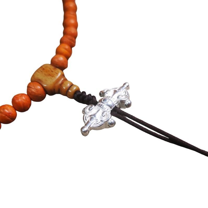 Amulet,Vajra Pendant for Mala,Bag Hanging,1.18"×0.63" Gandhanra-ART