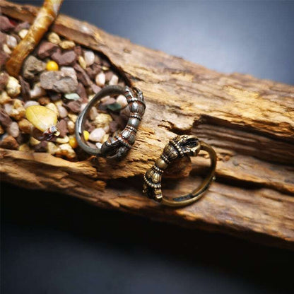Vajra Ring,Buddhist Protection Jewelry 2.16" Gandhanra-ART