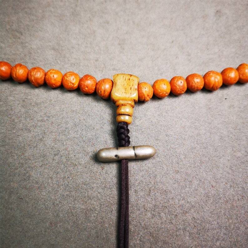 Amulet,Vajra Pendant for Mala,Bag Hanging,0.9" × 0.24" Gandhanra-ART