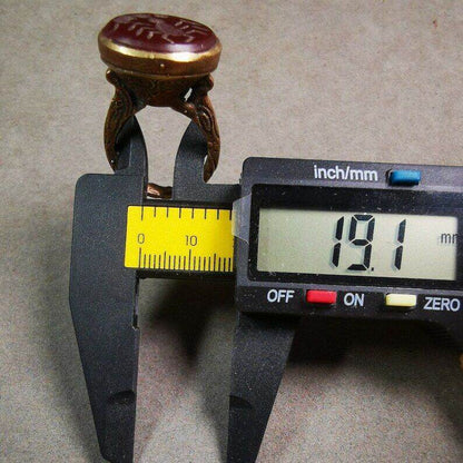 Old West Asian Ring,Made of Ruby and Copper,From Pakistan - Gandhanra-ART