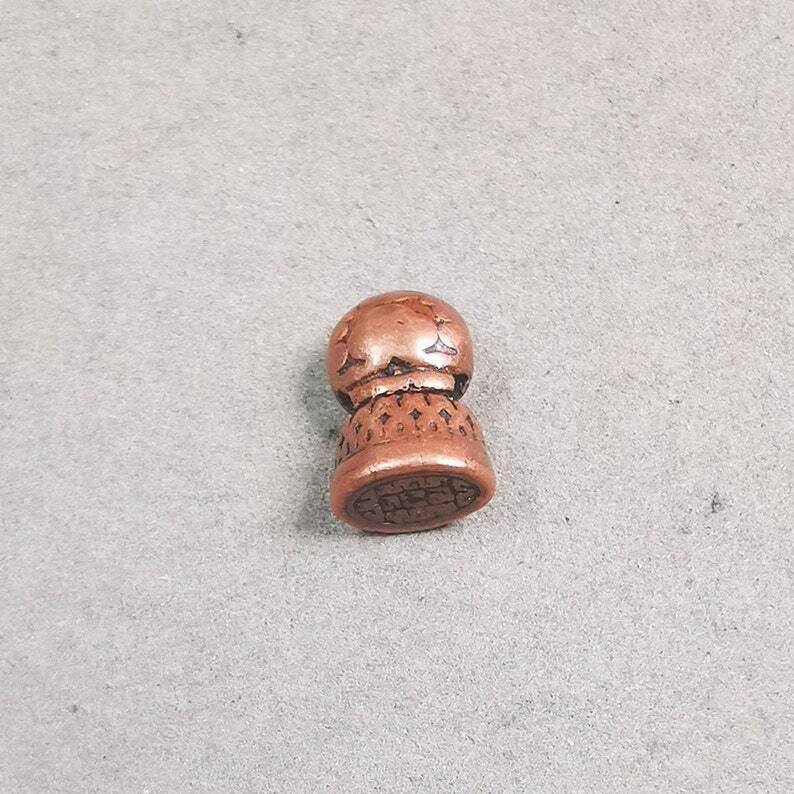 Amulet,Stupa Bead Pendant for Mala,Bag Hanging,Prayer Bead,0.5" × 0.35" Gandhanra-ART
