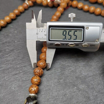108 Dragon Eyes Bodhi Prayer Beads 0.35" Gandhanra-ART