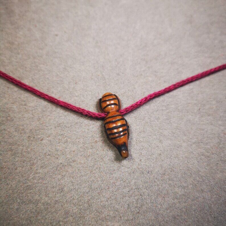 Yak Bone Carved Mala Spacer Bead,1.22"×0.43" Gandhanra-ART