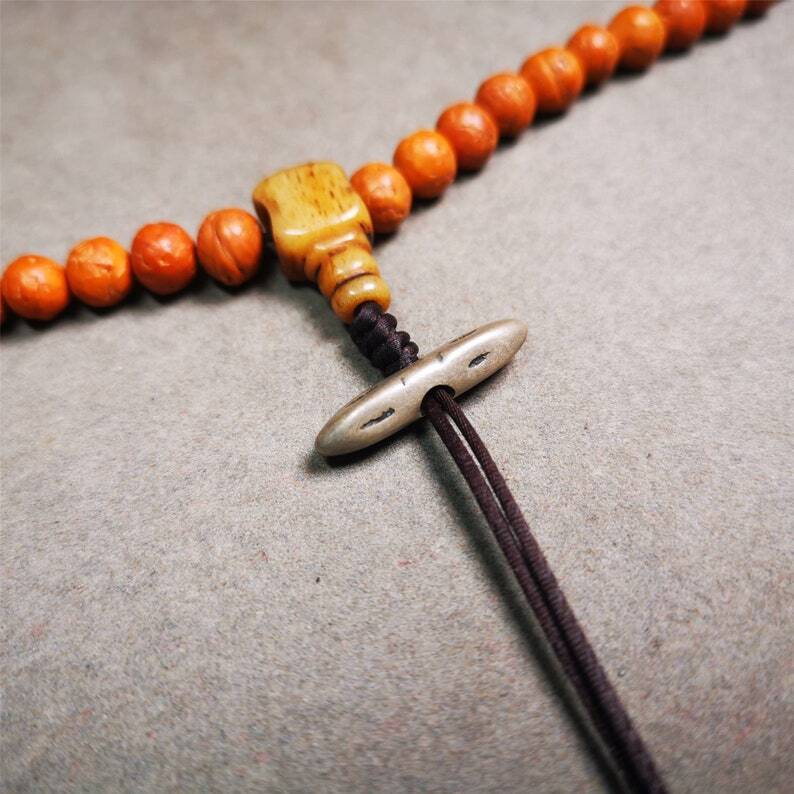 Amulet,Vajra Pendant for Mala,Bag Hanging,0.98"× 0.24" Gandhanra-ART