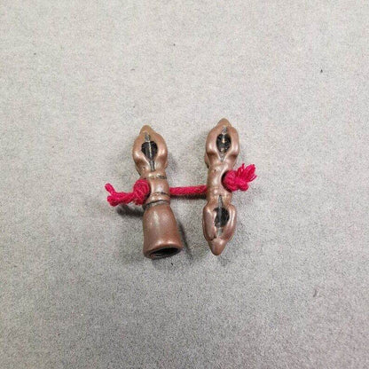 Amulet Pendant,Mini Vajra and Dorje Bell, Mala Accessories - Gandhanra-ART