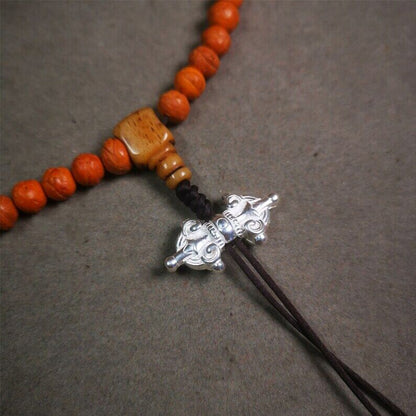 Amulet,Vajra Pendant for Mala,Bag Hanging,1.18"×0.63" Gandhanra-ART