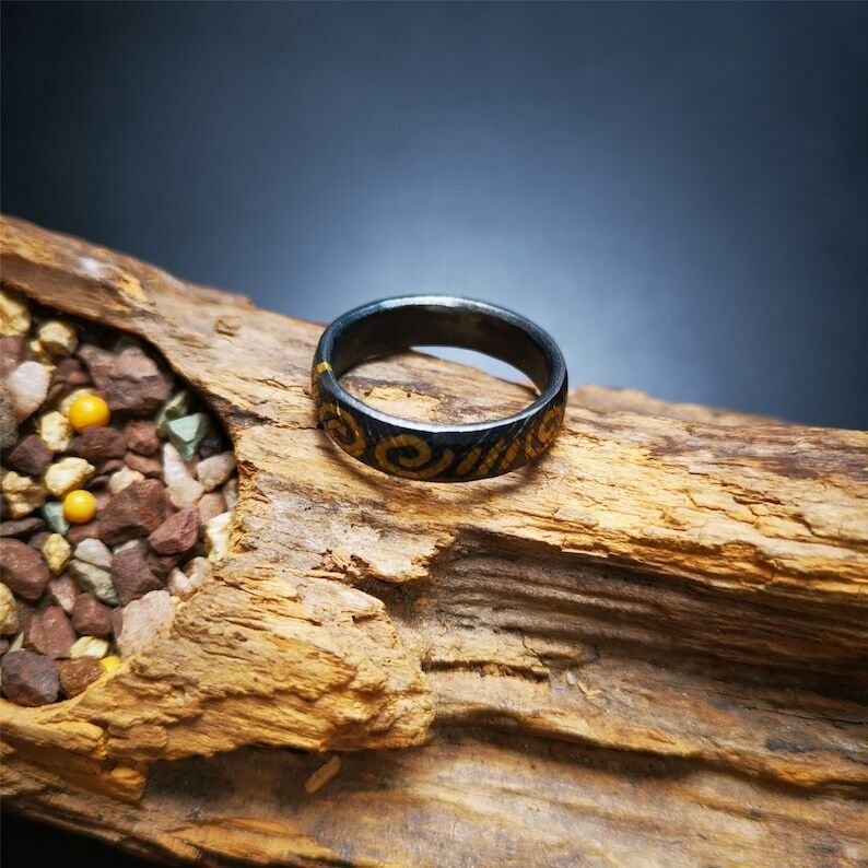 Handcrafted Tibetan Ring 2.71" Gandhanra-ART