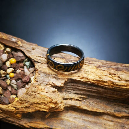 Handcrafted Tibetan Ring 2.71" Gandhanra-ART