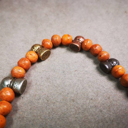 Amulet,Stupa Bead Pendant for Mala,Bag Hanging,Prayer Bead,0.5" × 0.35" Gandhanra-ART