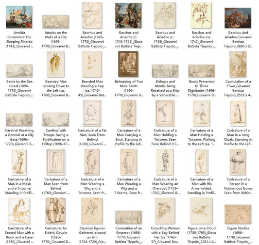 231 Painting Images by Giovanni Battista Tiepolo (Italian, 1696-1770) - Gandhanra-ART