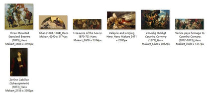 109 Painting Images by Hans Makart (Austrian, 1840 - 1884) - Gandhanra-ART