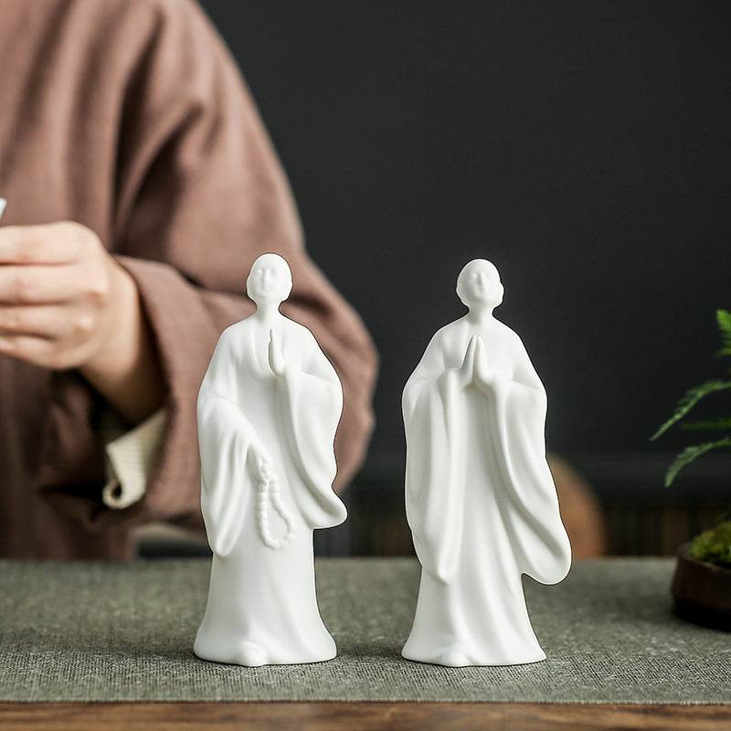 White Porcelain Buddha Statue - Gandhanra-ART