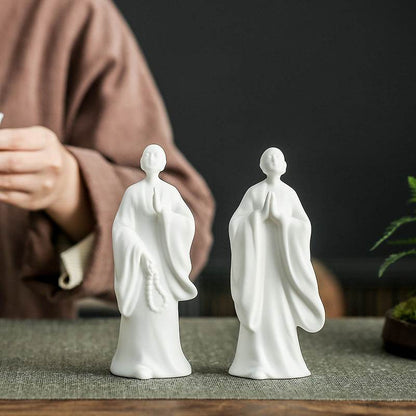 White Porcelain Buddha Statue - Gandhanra-ART