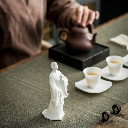 White Porcelain Buddha Statue - Gandhanra-ART