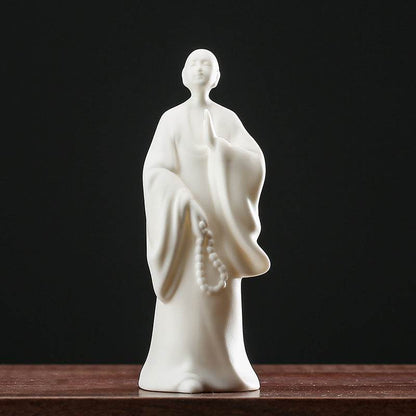 White Porcelain Buddha Statue - Gandhanra-ART