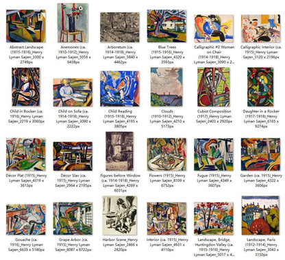 60 Painting Images by Henry Lyman Saÿen (American, 1875-1918) - Gandhanra-ART